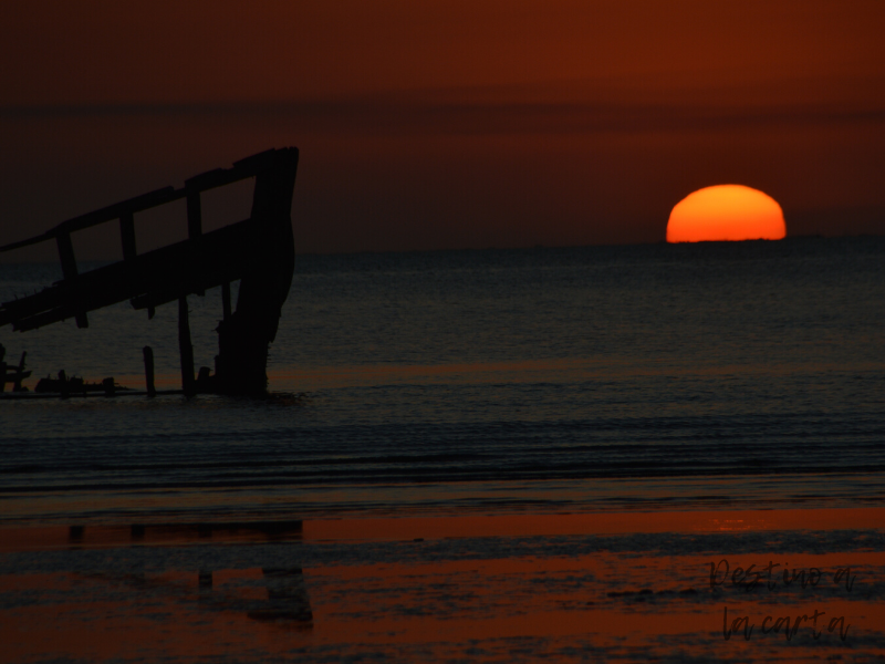 atardecer playa conchillas