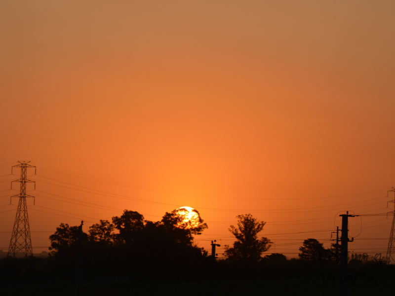 Atardecer en Casa Fripp Nueva Helvecia